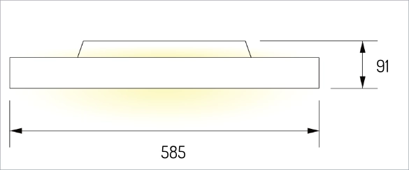 Büroleuchte DELL BL-HP 60W